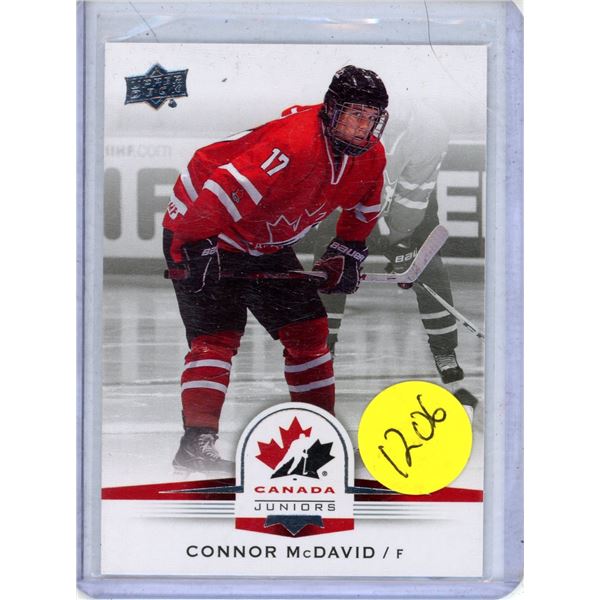 2014 Connor McDavid rookie Upper Deck Team Canada Juniors #56
