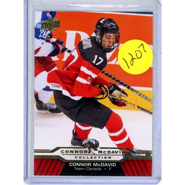 Connor McDavid rookie card 2015-16 Upper Deck  #CM-9