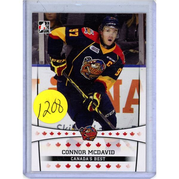 Connor McDavid rookie card 2014-15 Leaf In the Game CHL Top Prospects - Canada's Best #11