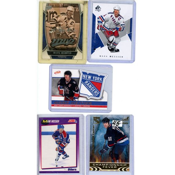 Mark Messier card lot include Die Cut hockey card