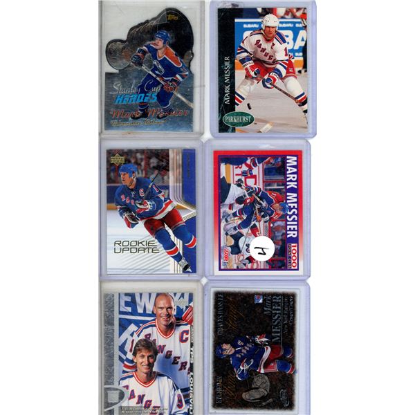 Mark Messier / Wayne Gretzky hockey card lot includes die cut
