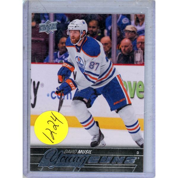 David Musil rookie card 2015-16 Upper Deck #485 Young Guns