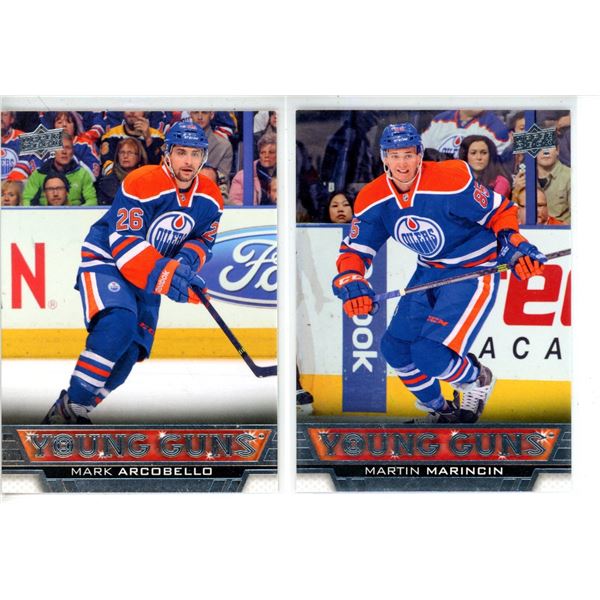 Young gun lot rookie hockey cards