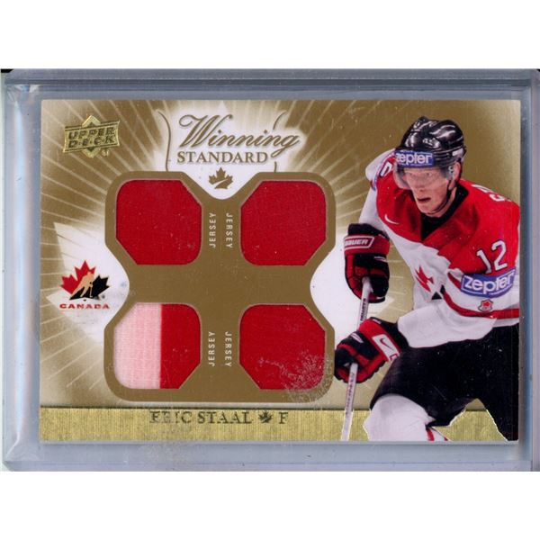 Eric Staal jersey card 2015 Upper Deck Team Canada Master Collection  #WS-ES