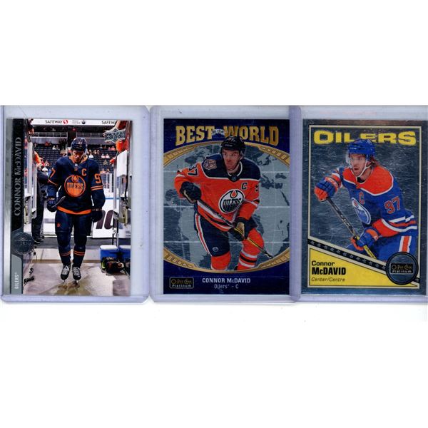 Connor McDavid hockey card lot