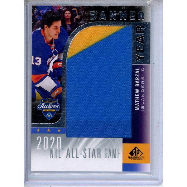 Mathew barzal relics card 2020-21 Upper Deck SP Game Used - 2020 NHL #AS20-MB