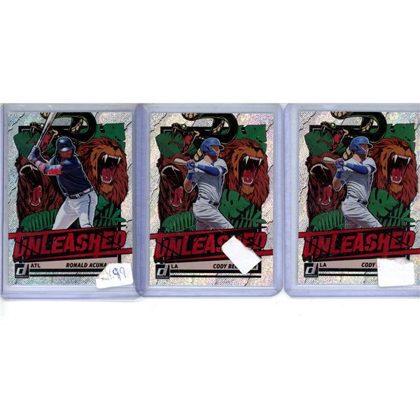 Baseball card lot Unleashed. Acuna, Bellinger