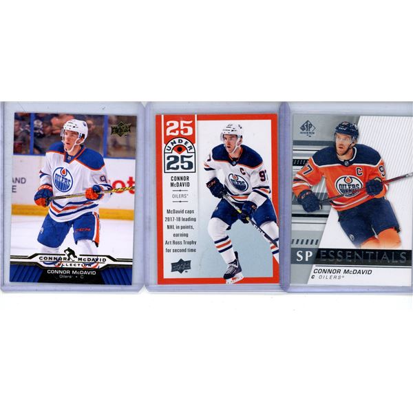 Connor McDavid hockey Card lot