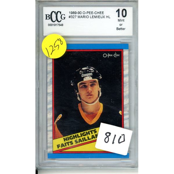 BCCG 10 Mario Lemieux card