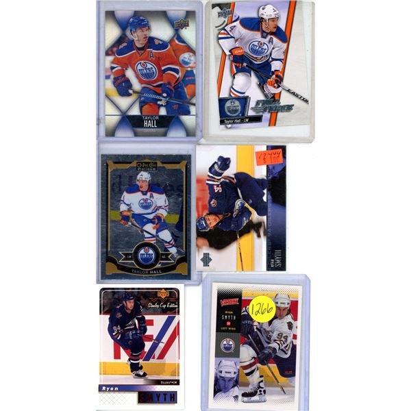 Oilers Hockey card lot Taylor Hall, Ryan smith