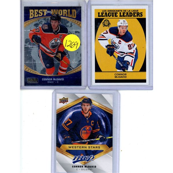 Connor McDavid hockey Card lot