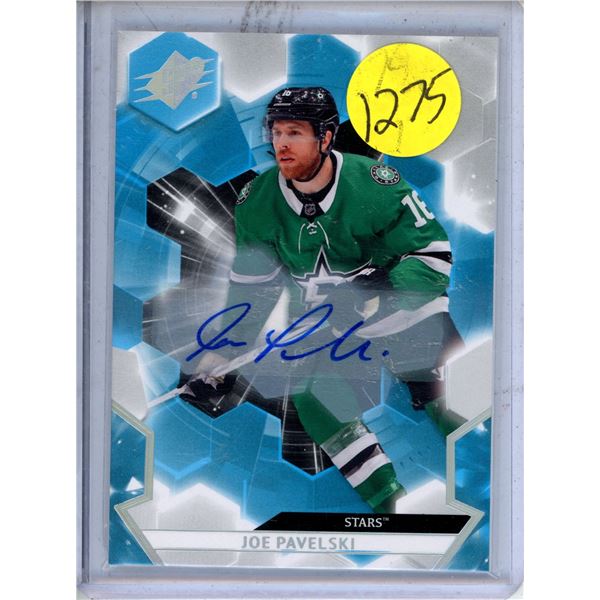 Joe Pavelski autographed card 2020-21 SPx #41