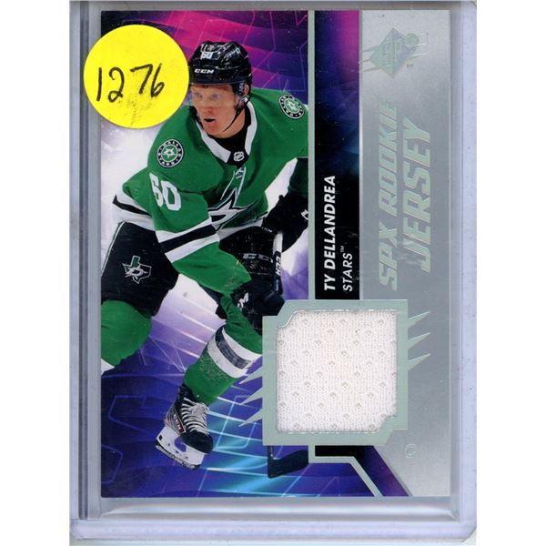 Ty Dellandrea rookie card 2020-21 SPx - Rookie Jersey #RJ-TD