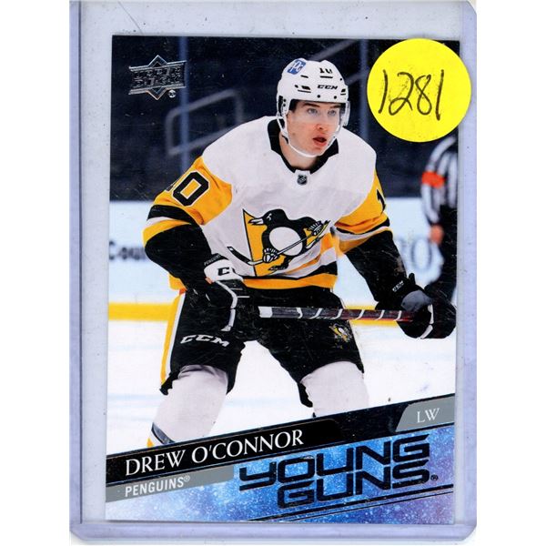Drew O'Connor rookie card 2020-21 Upper Deck Extended Series - [Base] #728 - Young Guns