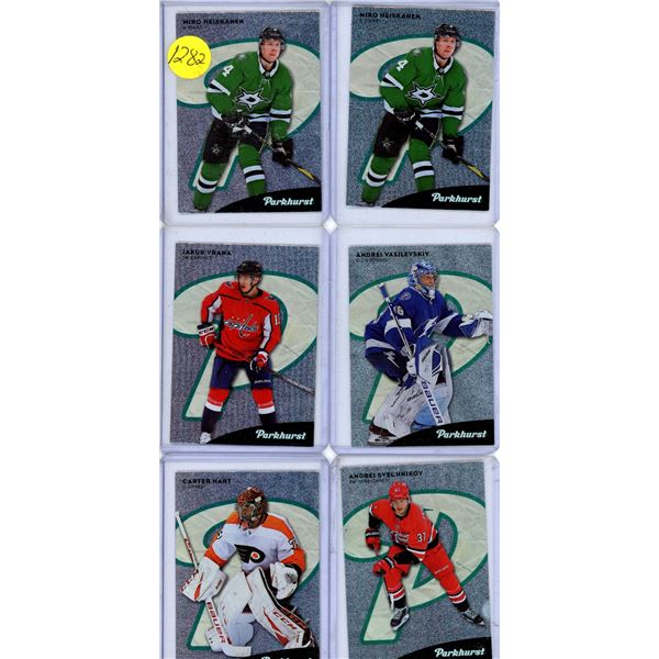 Hockey card lot includes Vasilevsky and Carter Hart