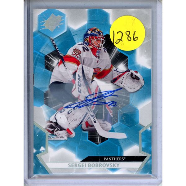Sergei Bobrovsky 2020-21 SPx - Autographed #72