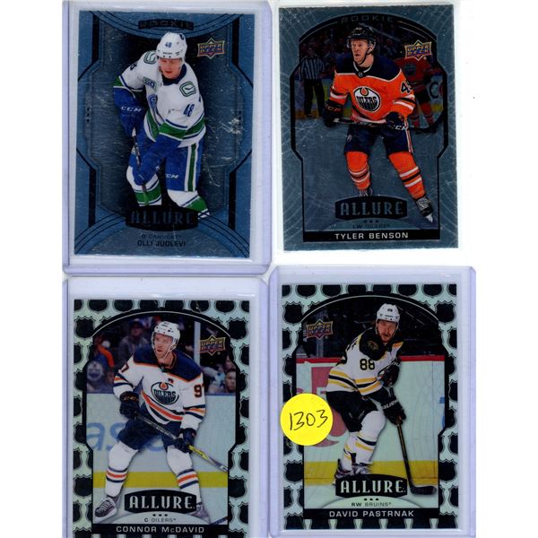 Hockey Card lot UD Allure Rookies and McDavid