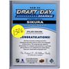 Image 2 : Dylan Sikura 2018-19 Upper Deck SP Game Used - Draft Day Marks #DDM-DS