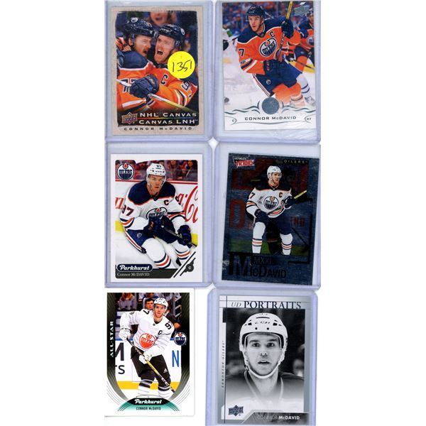 Connor McDavid hockey card lot