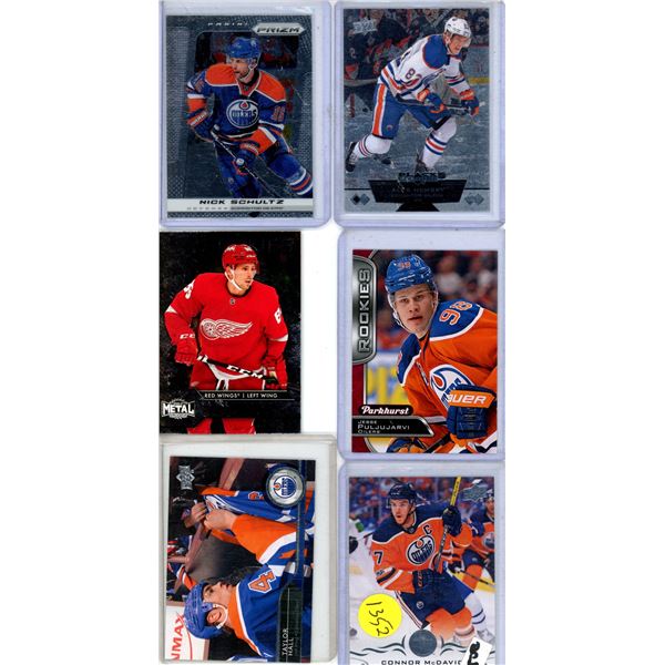 hockey card lot includes rookie, Prizm, Black Diamond and McDavid