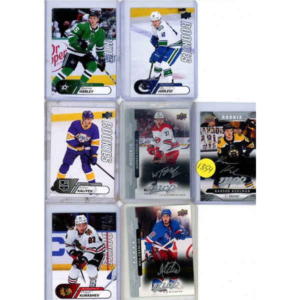 hockey card lot rookies plus
