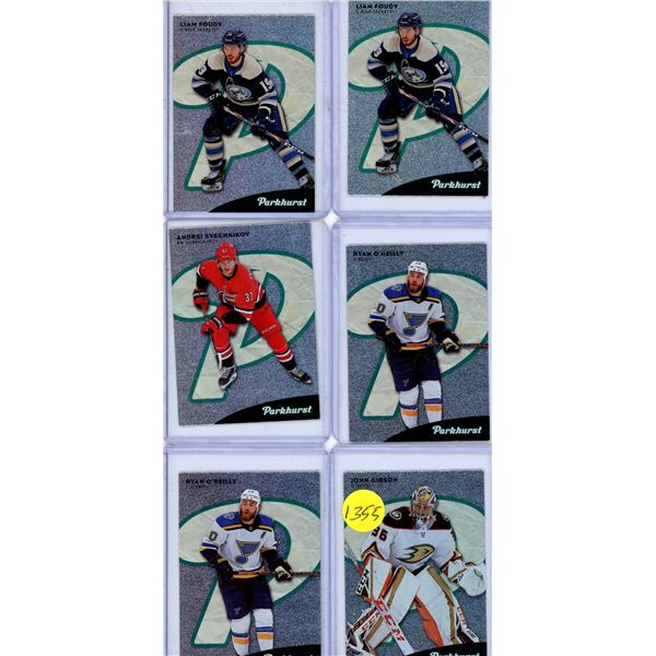6 hockey card lot with two Ryan Oreily Plus