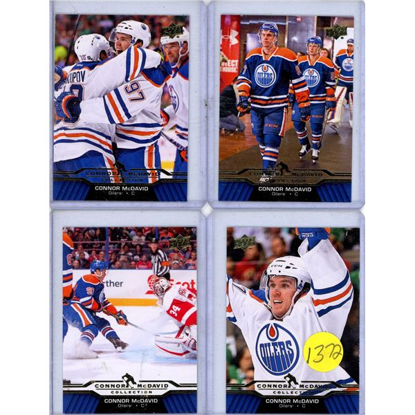 Connor McDavid hockey card lot Oilers