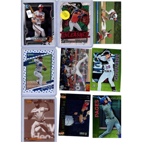 baseball card lot inc Bowman chrome plus