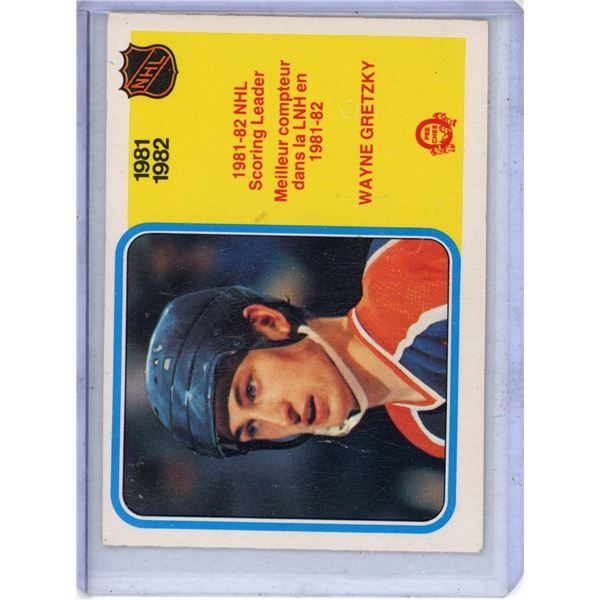 1982-83 O-Pee-Chee hockey card #243- Wayne Gretzky