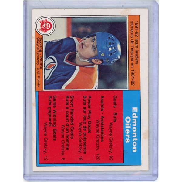 1982-83 O-Pee-Chee hockey card #99 - Wayne Gretzky