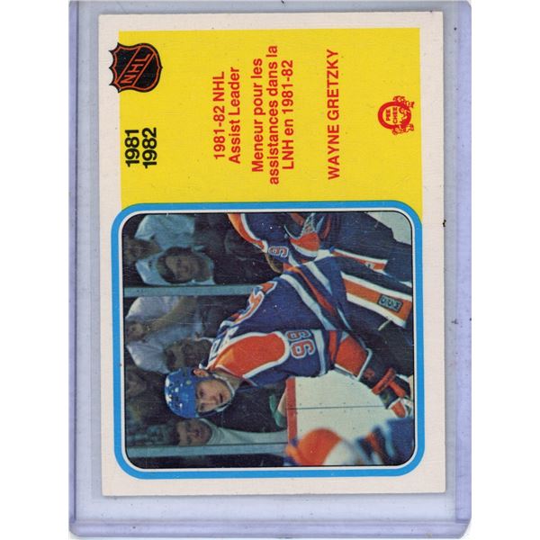 1982-83 O-Pee-Chee hockey card #240 - Wayne Gretzky