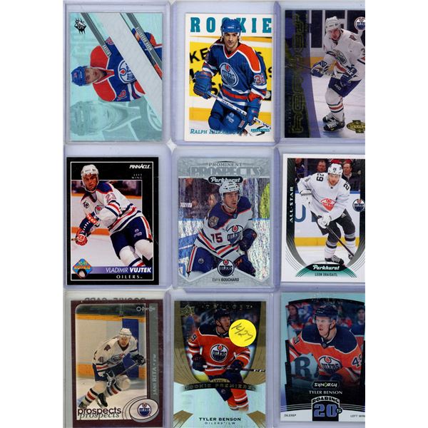 9 Oilers Hockey card lot