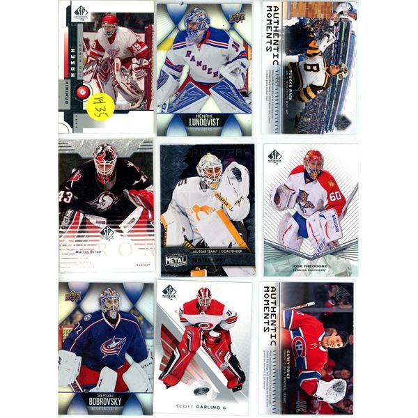 9 goalie lot hockey cards modern upper deck OPC includes Carey Price