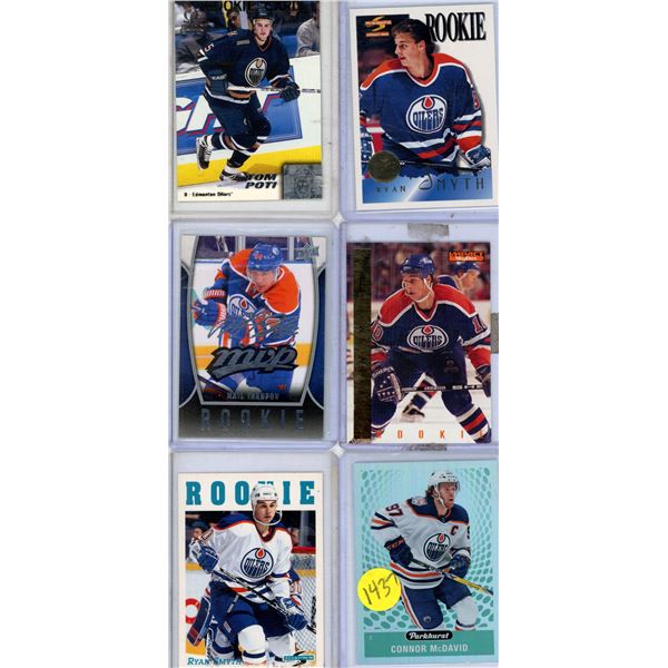 6 Oiler card lot includes rookie and Connor McDavid