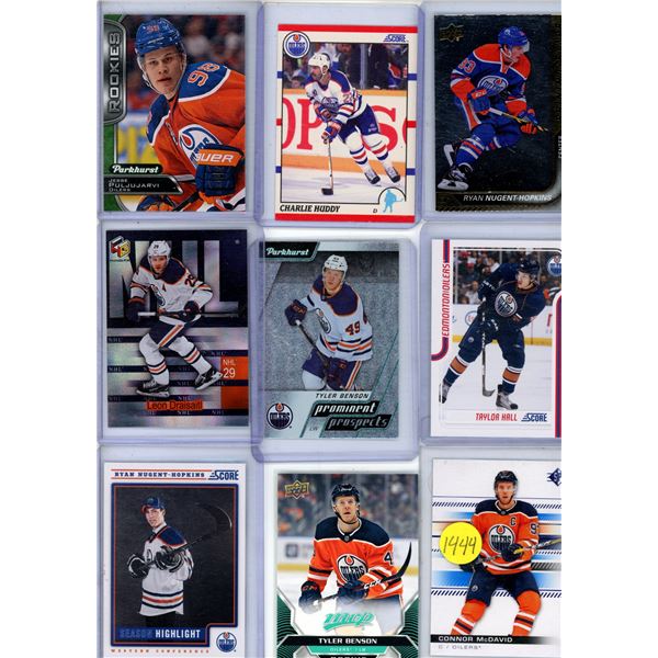 9 Oiler card lot includes rookie and Connor McDavid