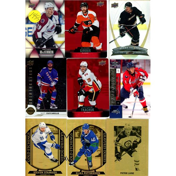 9 hockey cards modern Alexander Ovechkin, Stamkos, Mackinnon Laine