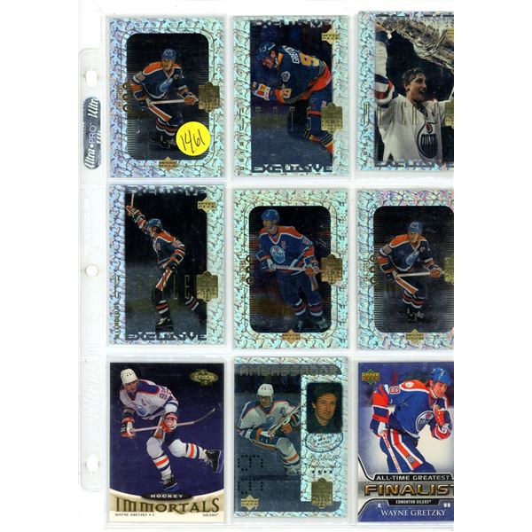 9 card Gretzky lot hockey cards Gretzky