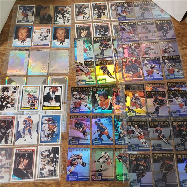 huge Wayne Gretzkey hockey card lot