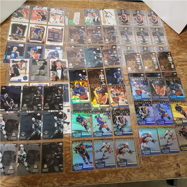 huge Wayne Gretzkey hockey card lot