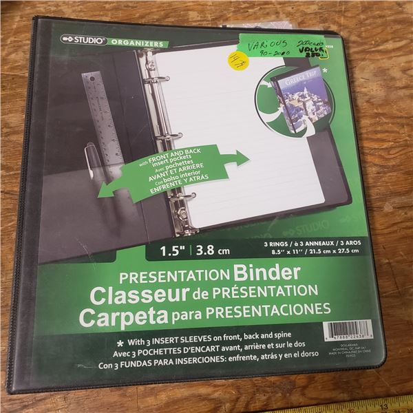 binder full of hockey cards Upper Deck OPC