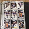 Image 23 : Edmonton Oilers hockey cards binder full almost all Oilers from Jari Kurri and Charlie Huddy to Conn