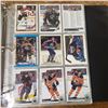 Image 39 : Edmonton Oilers hockey cards binder full almost all Oilers from Jari Kurri and Charlie Huddy to Conn