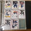 Image 43 : Edmonton Oilers hockey cards binder full almost all Oilers from Jari Kurri and Charlie Huddy to Conn