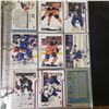 Image 44 : Edmonton Oilers hockey cards binder full almost all Oilers from Jari Kurri and Charlie Huddy to Conn