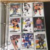 Image 51 : Edmonton Oilers hockey cards binder full almost all Oilers from Jari Kurri and Charlie Huddy to Conn