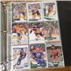 Image 54 : Edmonton Oilers hockey cards binder full almost all Oilers from Jari Kurri and Charlie Huddy to Conn