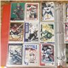 Image 15 : packed binder assorted hockey cards tons of goalies plus serial numbered Joe Sakic card plus rookies