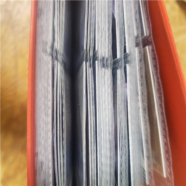 packed binder of baseball MLB and Basketball NBA cards all modern includes some rookies