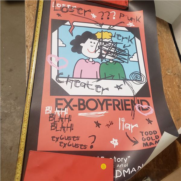 Fine Art Litho Poster hand singed by renowned pop artist Todd Goldman with letter of Authenticity Pr