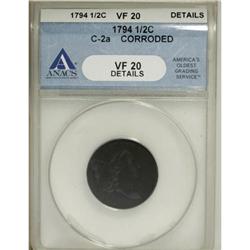 1794 1/2 C VF20 ANACS